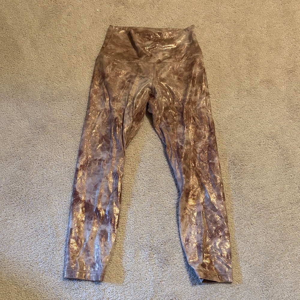 Lululemon metallic Leggings